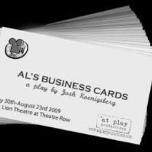 AL'S BUSINESS CARDS Gets World Premiere This Summer At Lion Theater On Theater Row, P